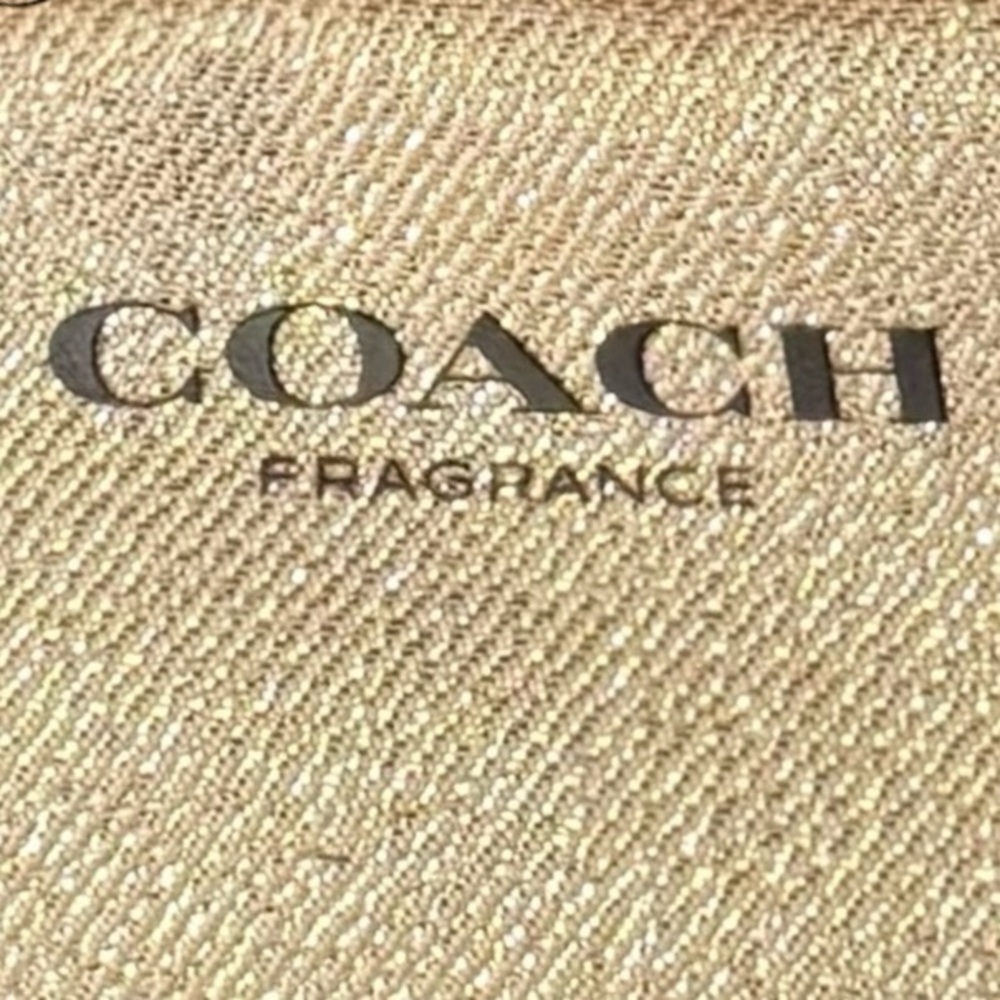 Sparkly Gold-Beige Coach Beauty Mini Coin-Pouch/Fragrance SET - Picture 5 of 15
